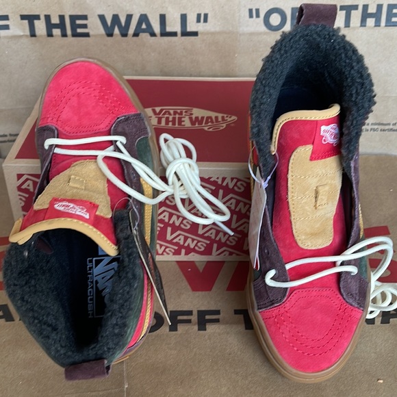 Vans Sk8-Hi 46 MTE Dx Poinsettia /Forest Night sneakers WMNS boots - Picture 13 of 16